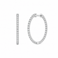 Diamond Hoop Earrings