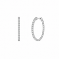 Diamond Hoop Earrings
