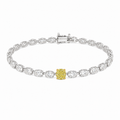 Fancy Yellow Diamond Tennis Bracelet