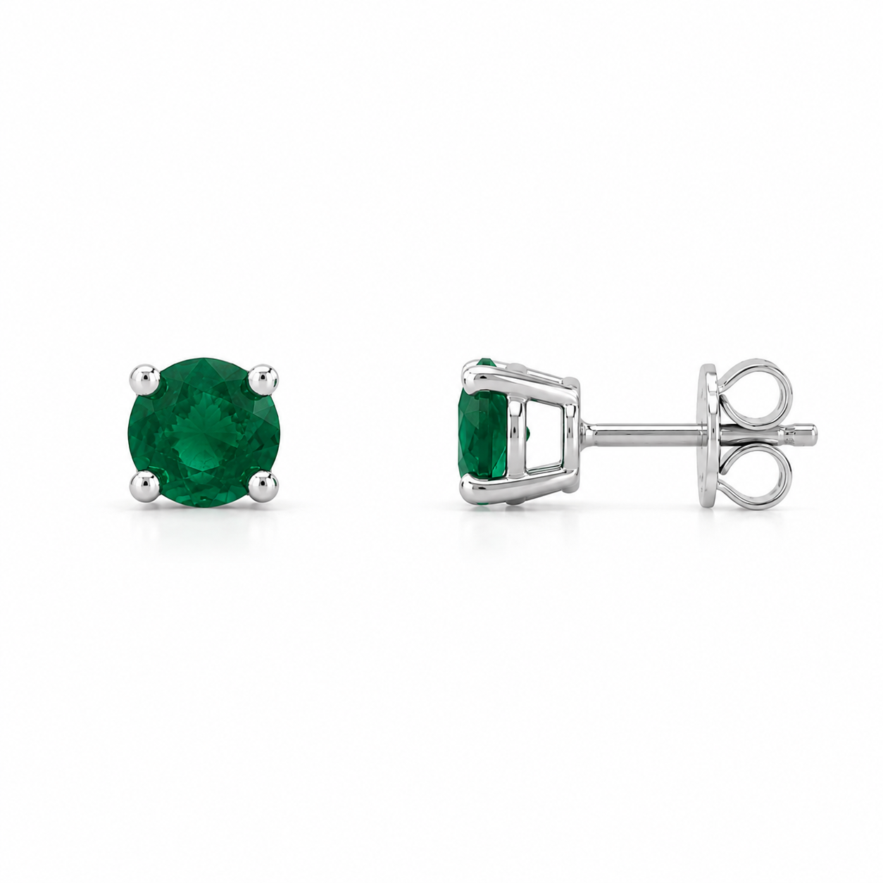 Emerald Stud Earrings