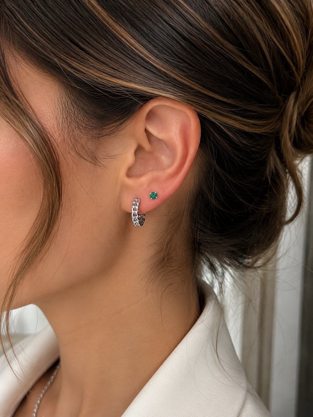 Emerald Stud Earrings