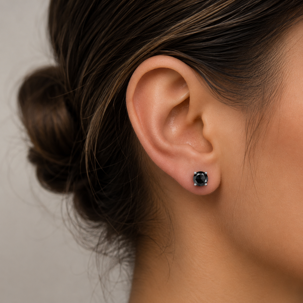 Hematite Stud Earrings