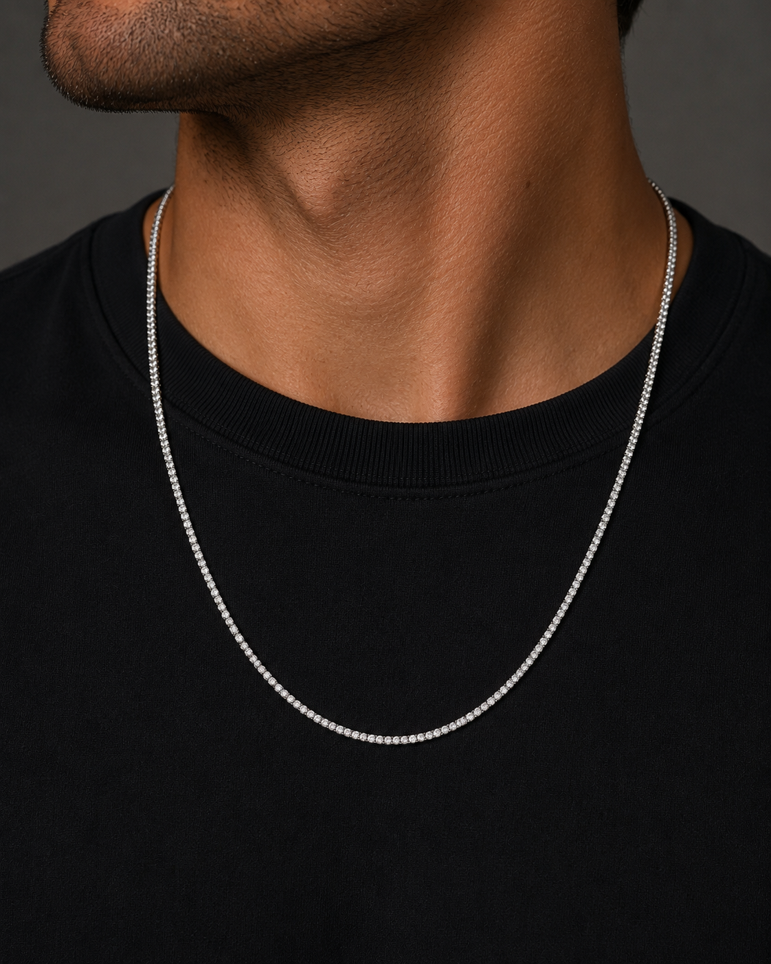 Classic Lab Grown Diamond Tennis Necklace