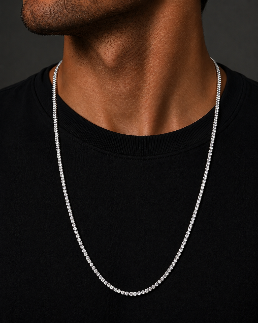 Classic Lab Grown Diamond Tennis Necklace
