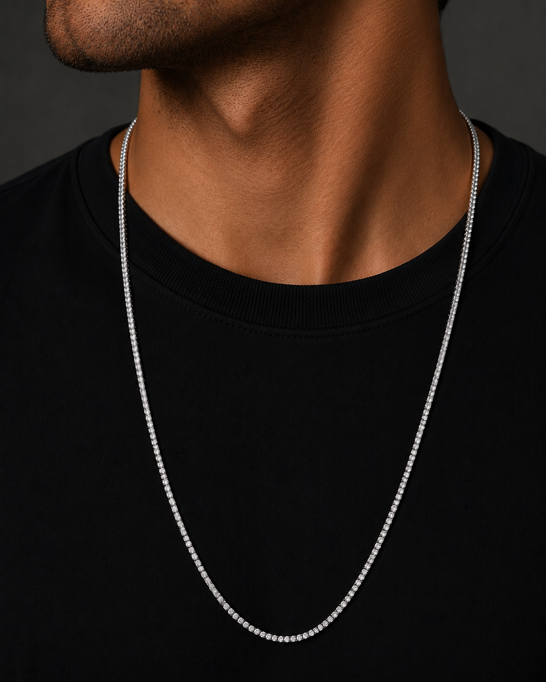 Classic Lab Grown Diamond Tennis Necklace