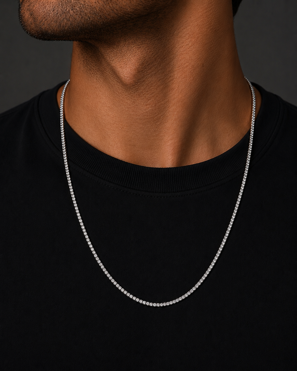 Classic Lab Grown Diamond Tennis Necklace