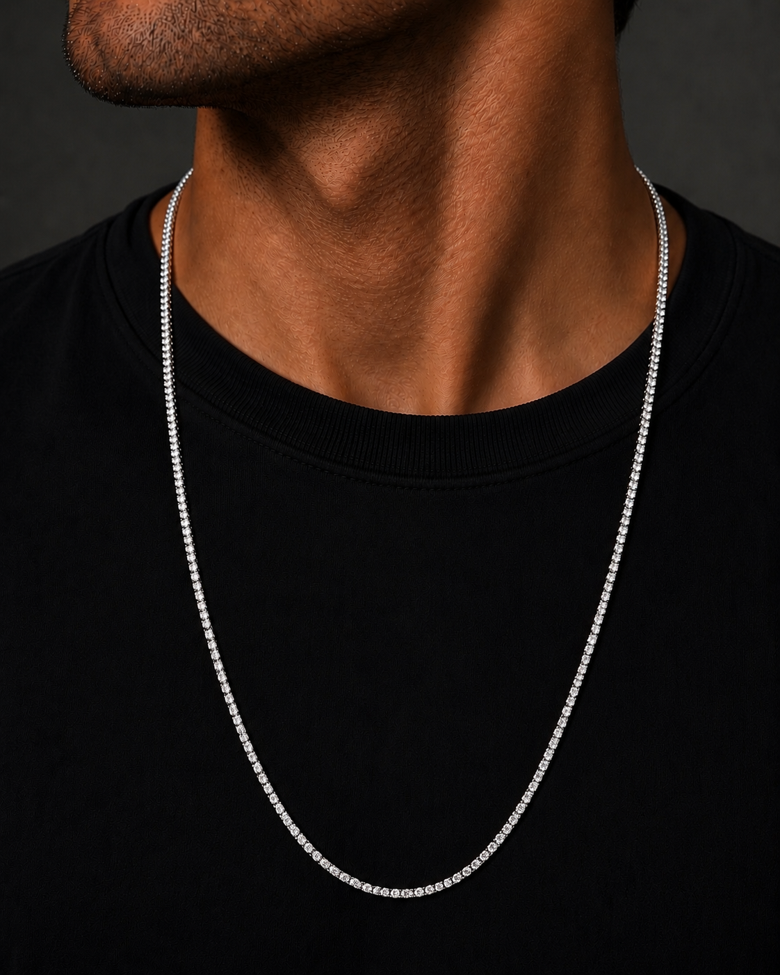 Classic Lab Grown Diamond Tennis Necklace