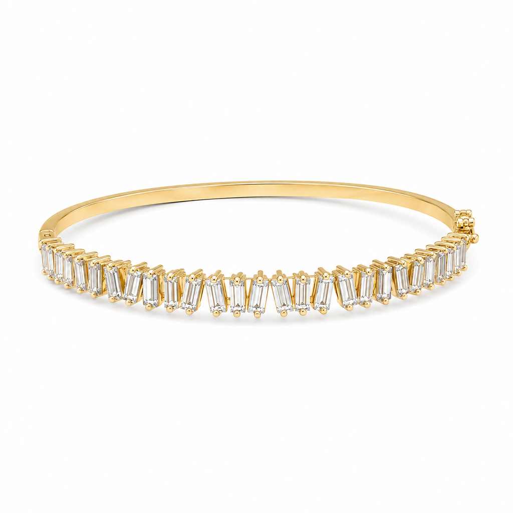 Baguette Diamond Bangle