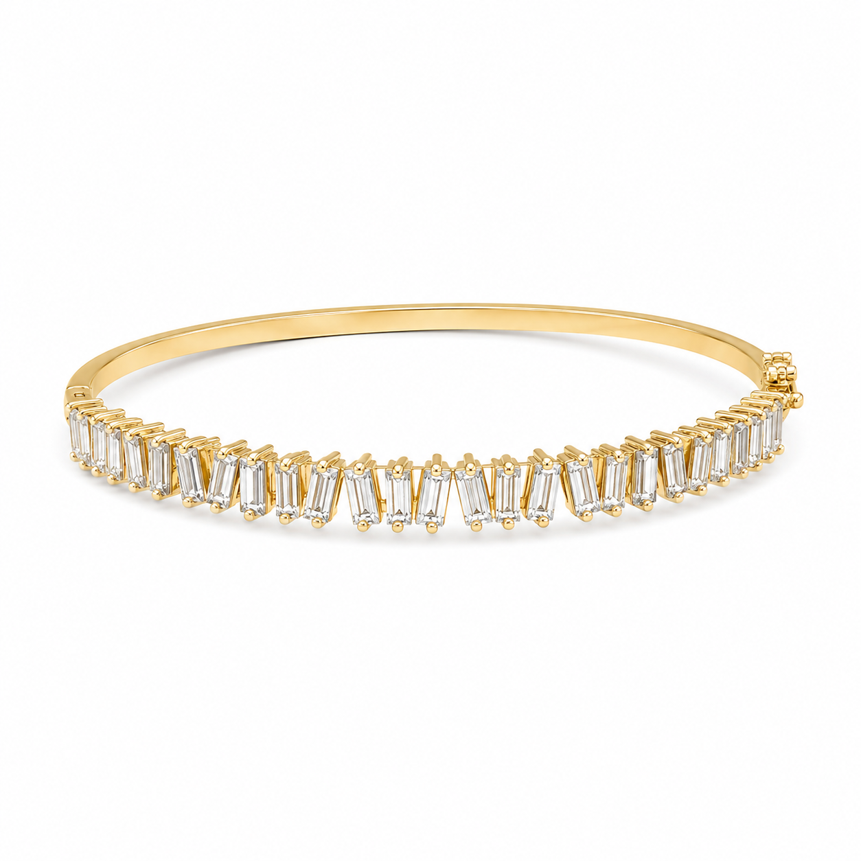 Baguette Diamond Bangle