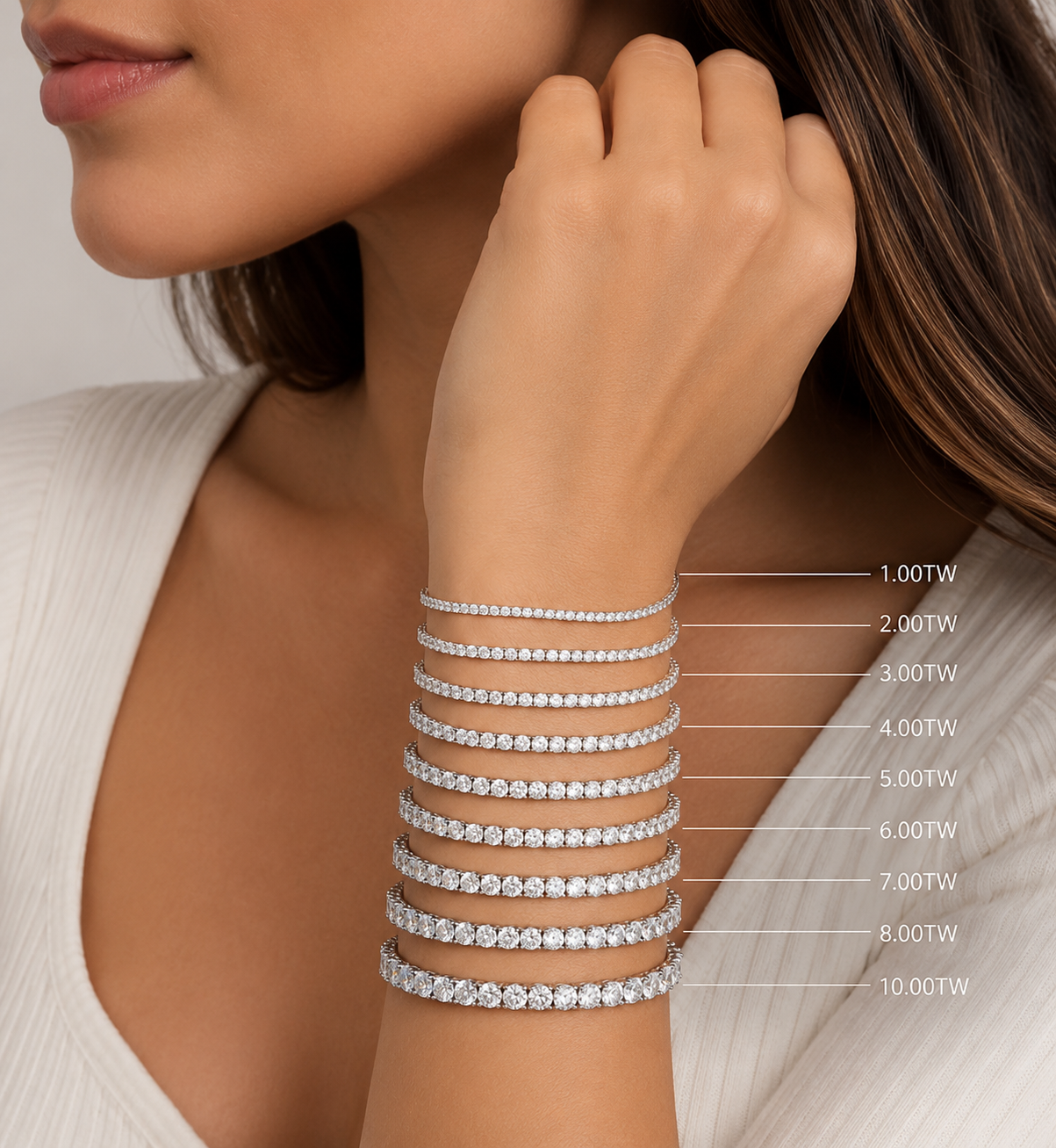 Classic Natural Diamond Tennis Bracelet