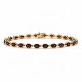 Oval Garnet Tennis Bracelet