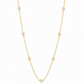 Diamond Bezel Station Necklace