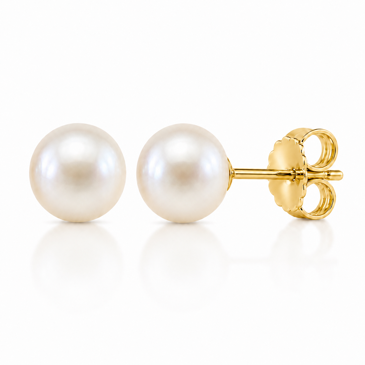 9 MM Freshwater Pearl Stud Earrings