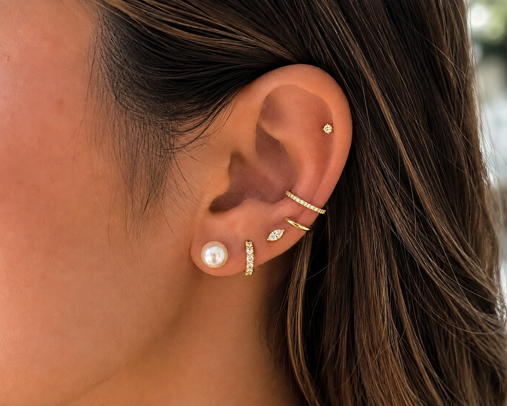 9 MM Freshwater Pearl Stud Earrings