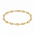 14K Gold Puffed Gucci Link Bracelet 6 mm