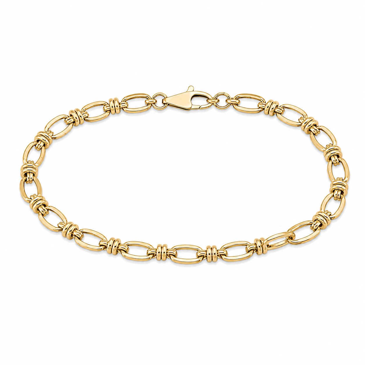 10K Anchor Link Bracelet