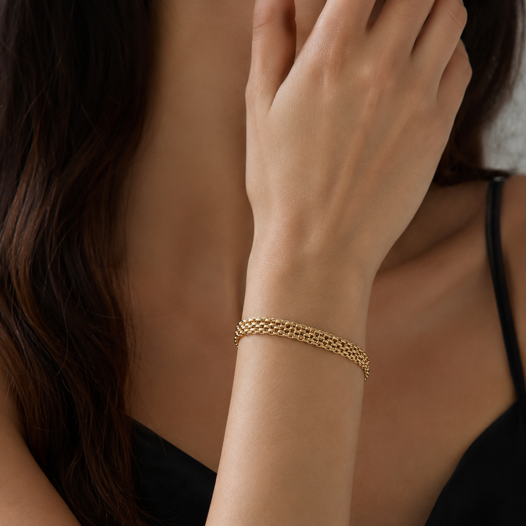 14K Gold Bismark Bracelet