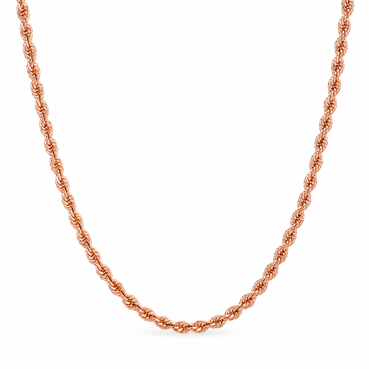 14K Gold Rope Chain Necklace