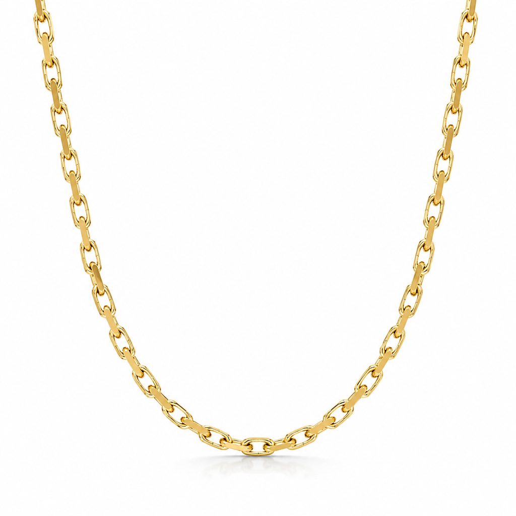 14K Solid Gold Hermes Link Necklace