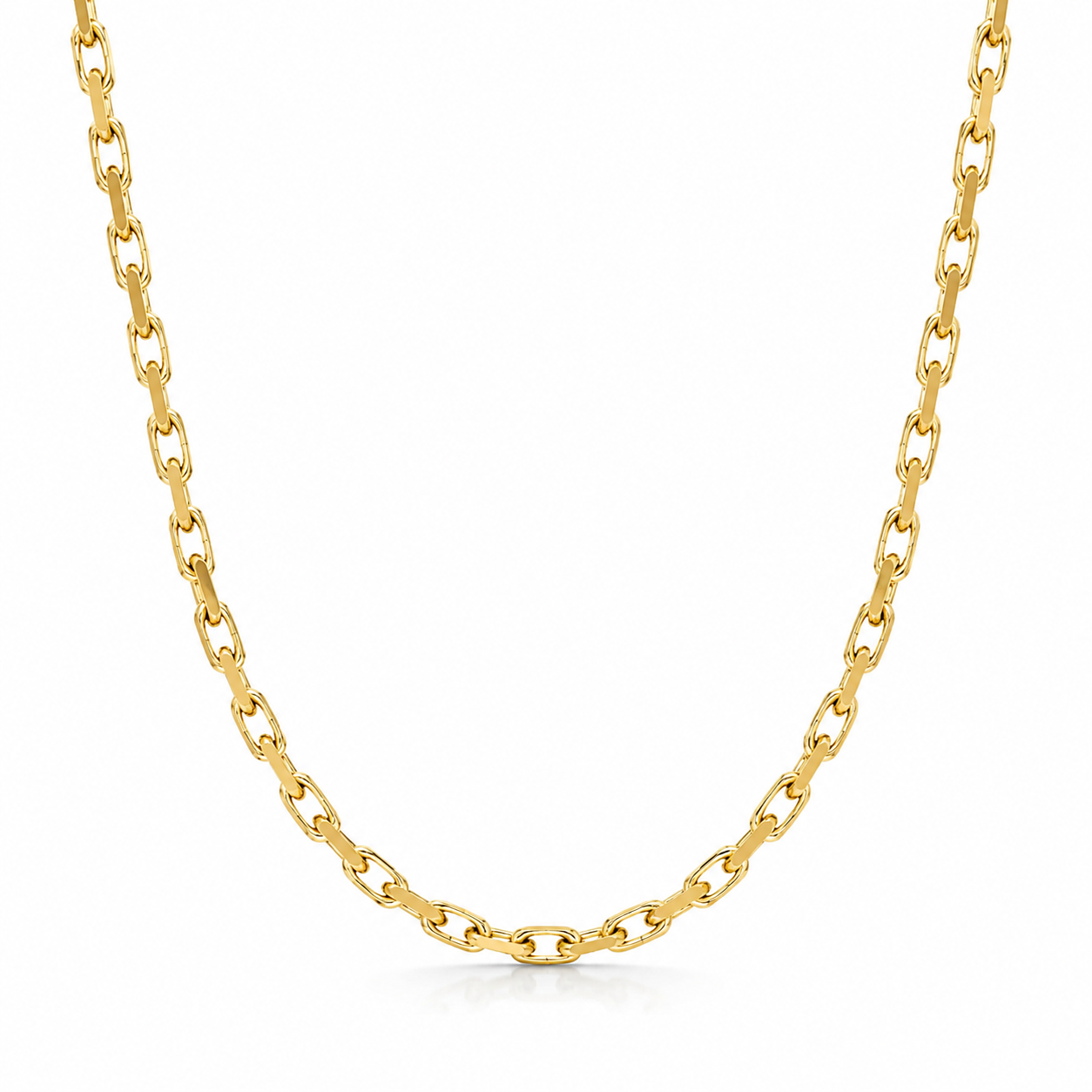 14K Solid Gold Hermes Link Necklace