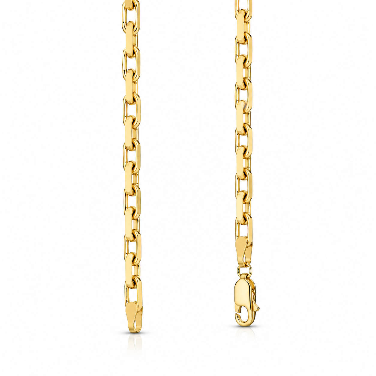 14K Solid Gold Hermes Link Necklace