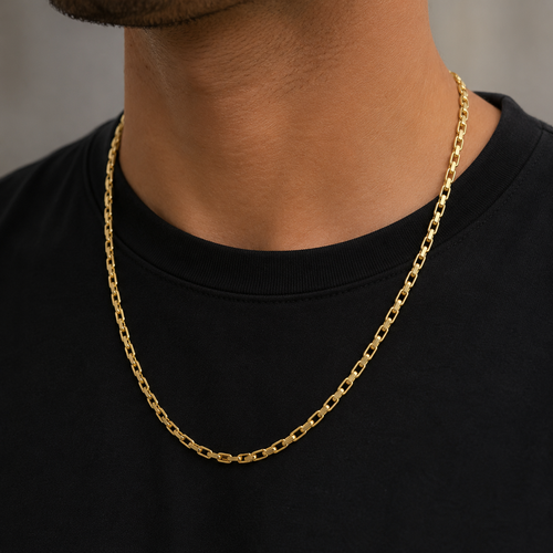 14K Solid Gold Hermes Link Necklace