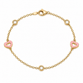 14K Gold Kids Charm Bracelet