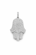 Diamond Hamsa Pendant