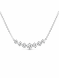 Round Diamond Curve Necklace