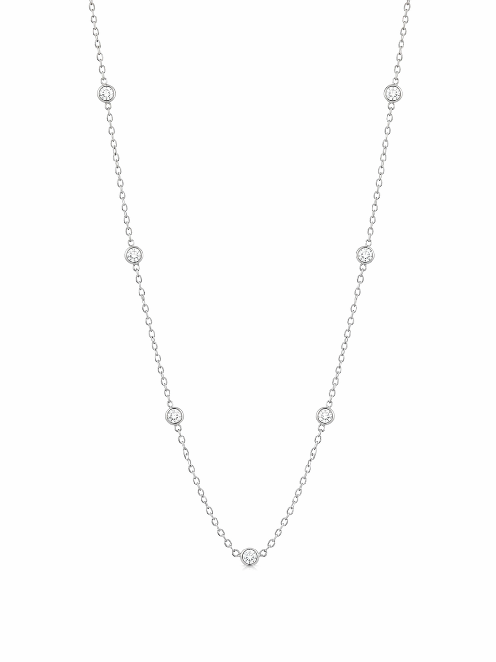 Diamond Station Necklace