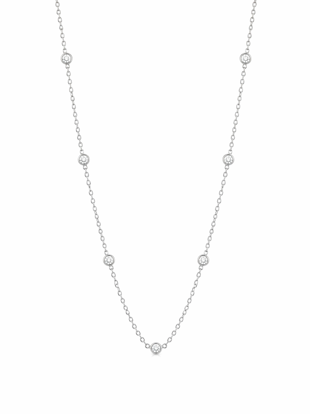 Diamond Station Necklace