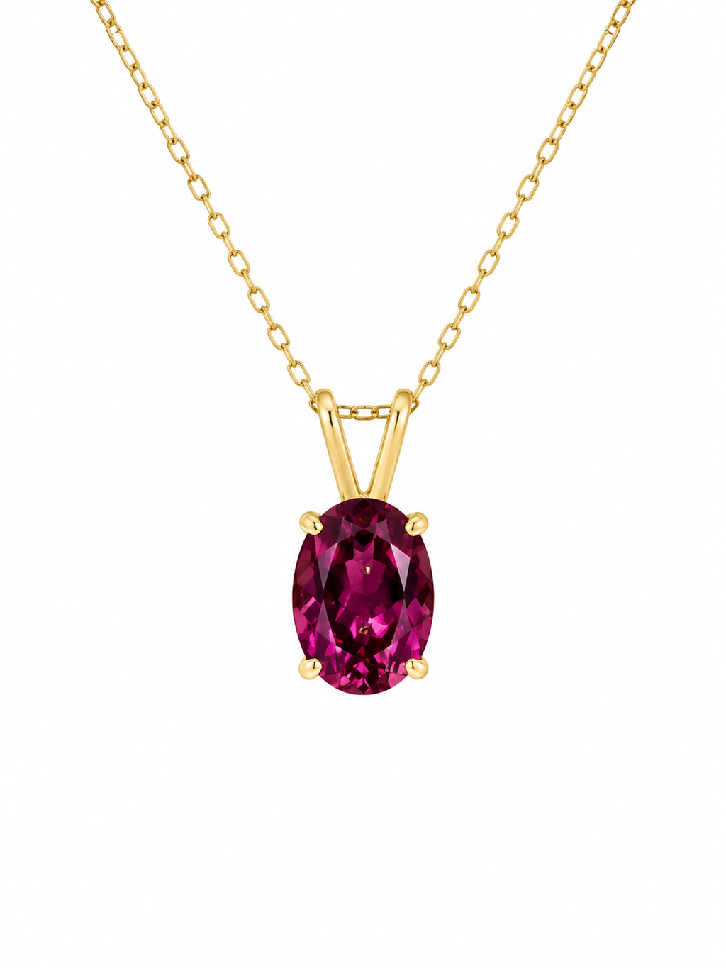 Garnet Pendant Necklace