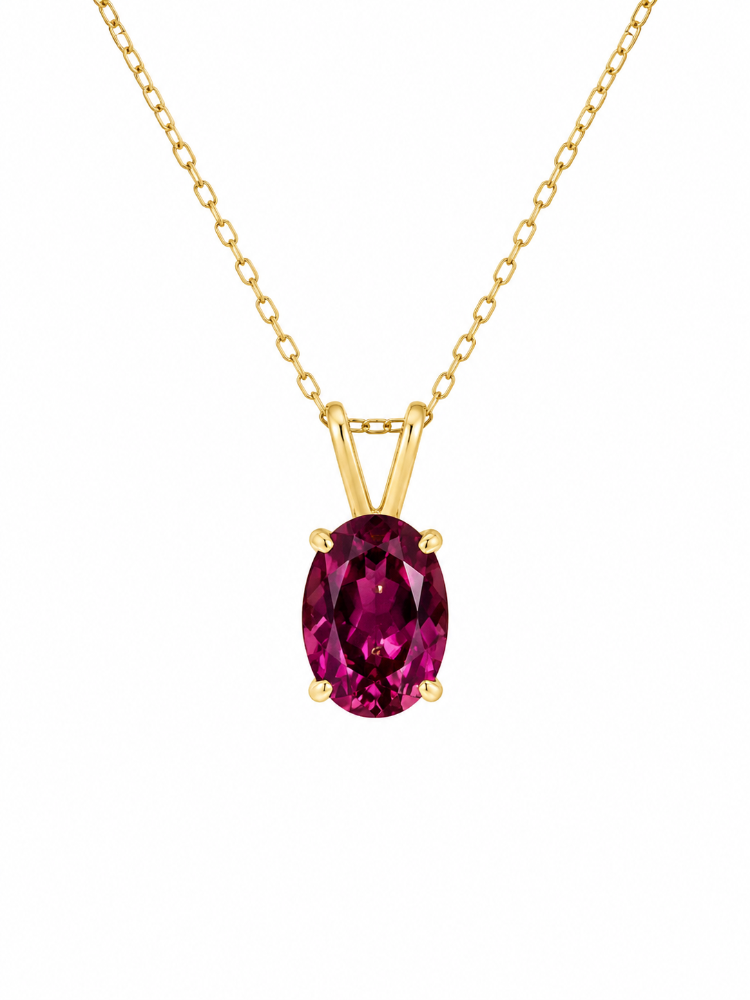 Garnet Pendant Necklace