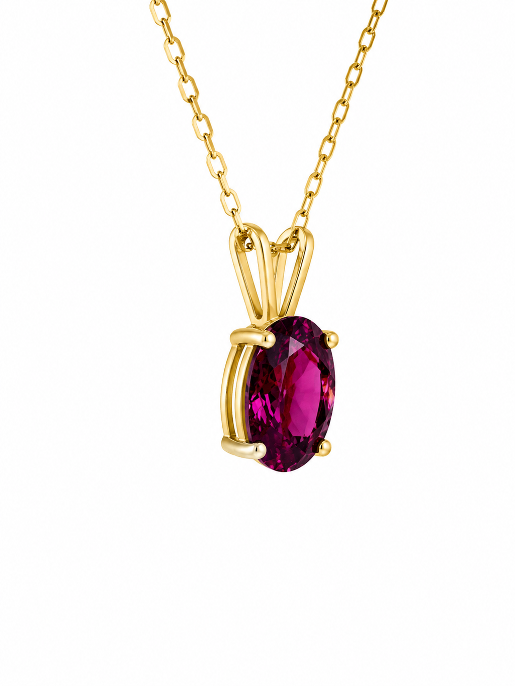 Garnet Pendant Necklace