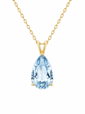 Blue Topaz Pendant Necklace