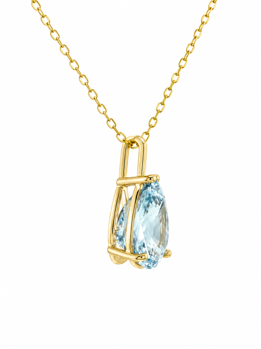 Blue Topaz Pendant Necklace
