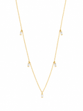 Baguette Diamond Station Necklace