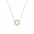 Diamond Star of David Necklace