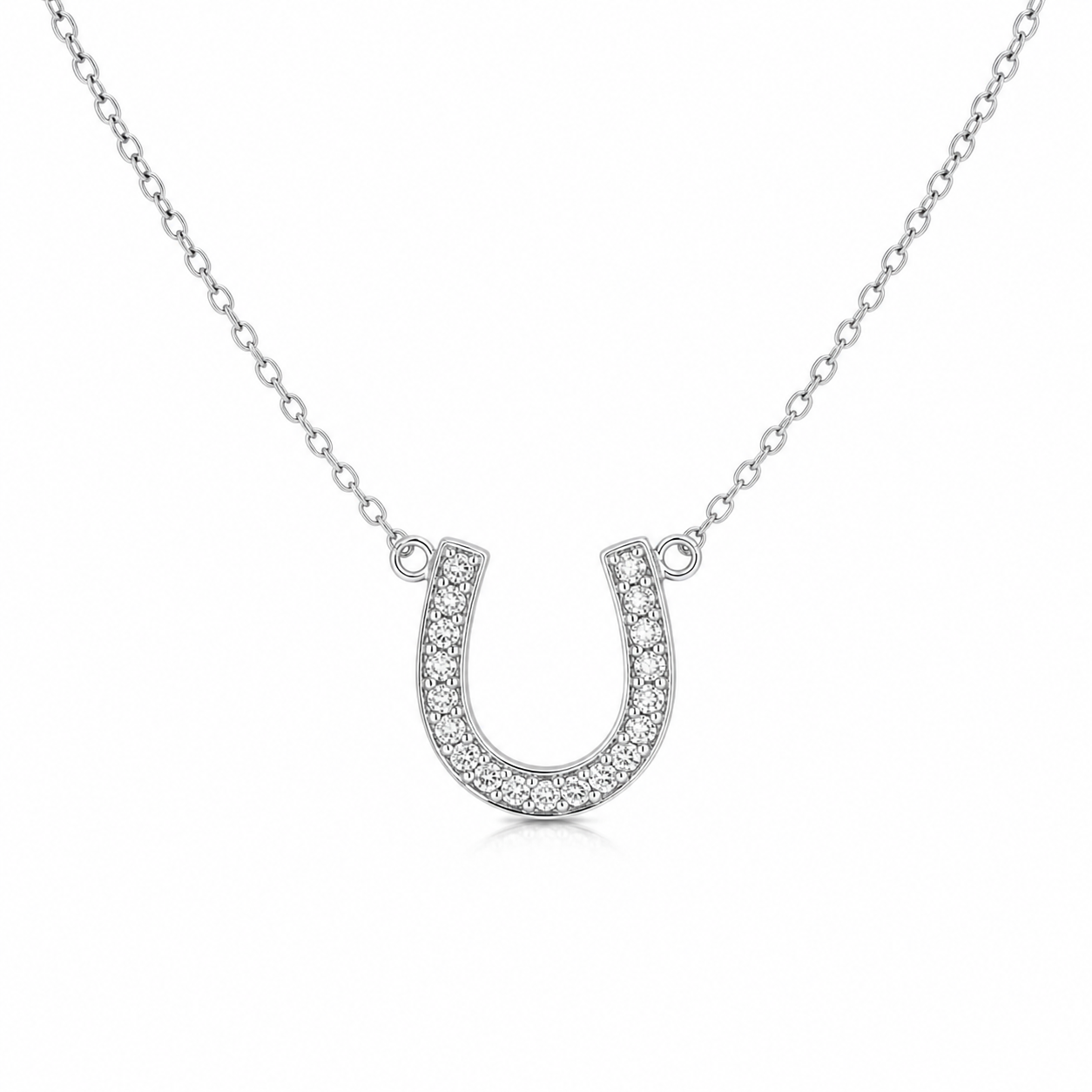 Diamond Horseshoe Necklace