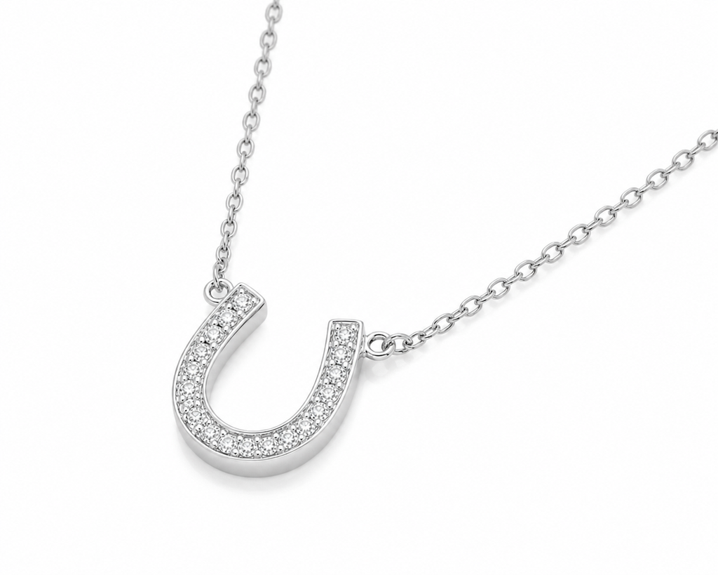 Diamond Horseshoe Necklace