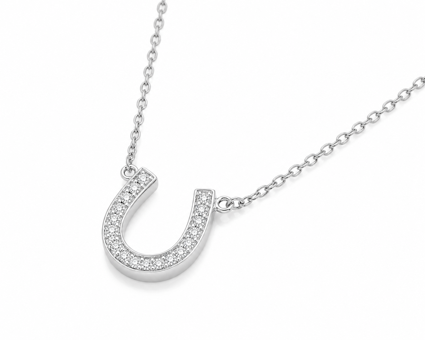Diamond Horseshoe Necklace