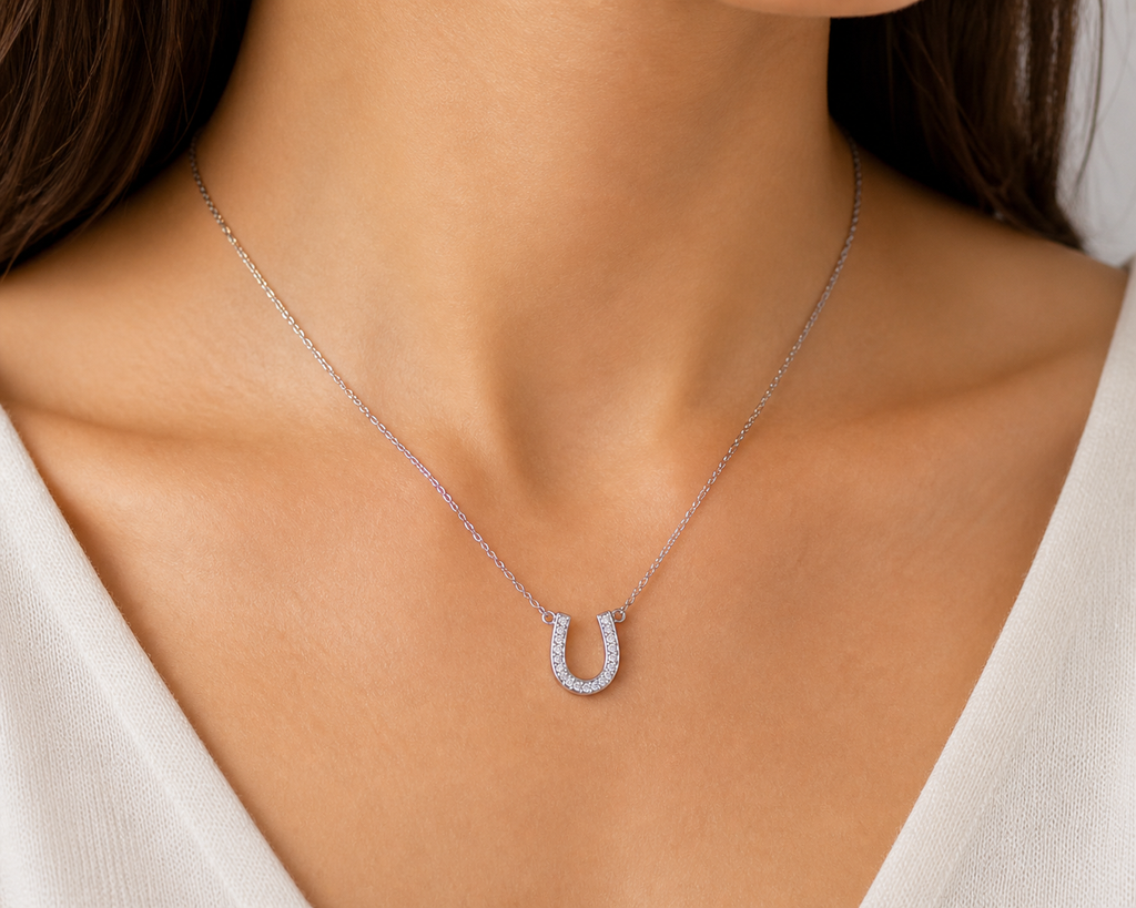 Diamond Horseshoe Necklace