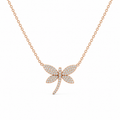 Diamond Dragonfly Necklace