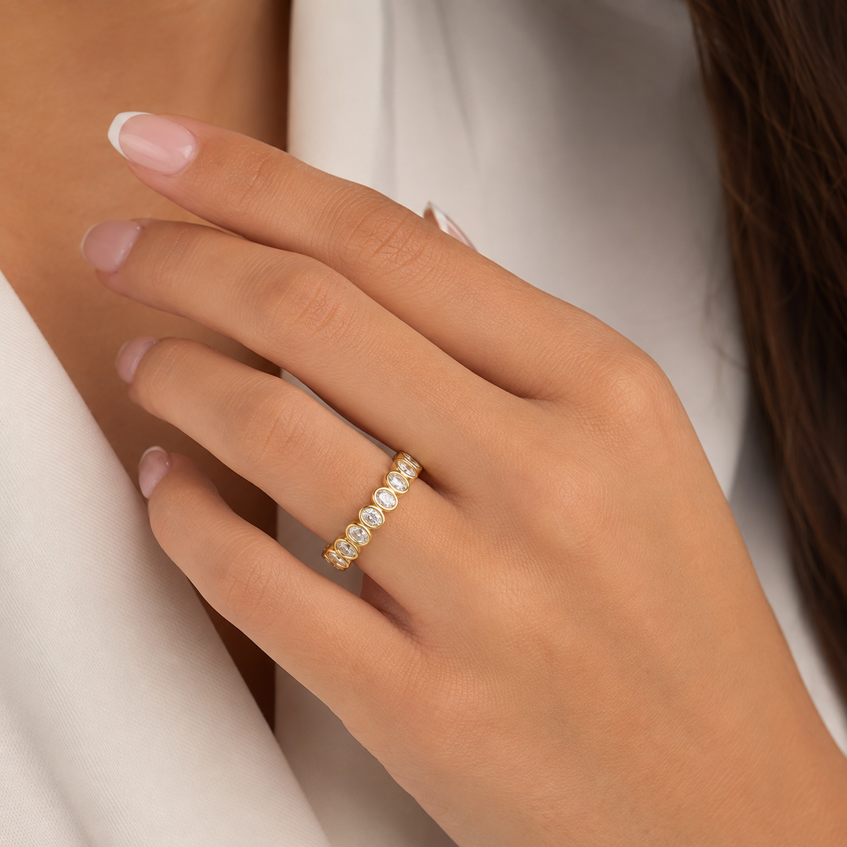 Oval Lab-Grown Diamond Eternity Band – 2.48 ctw