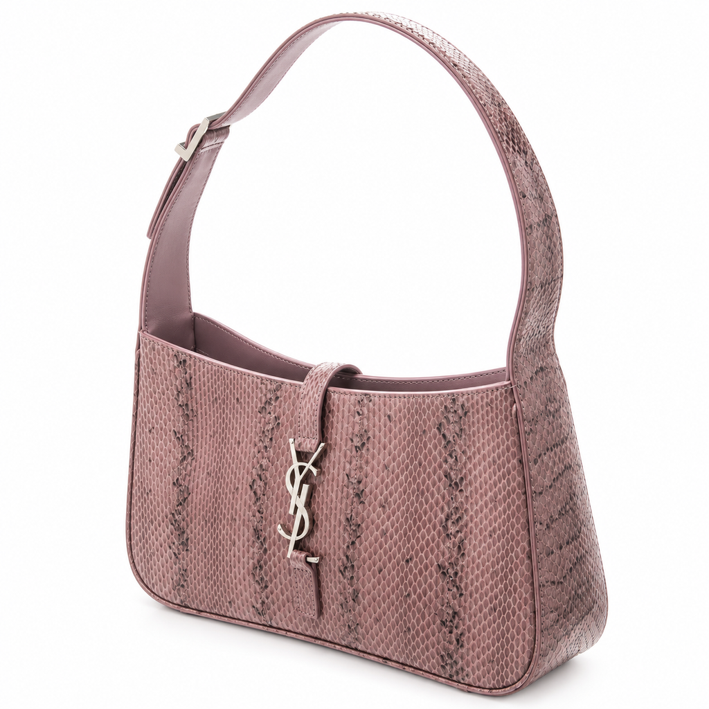 Saint Laurent Le 5 à 7 Snakeskin Shoulder Bag