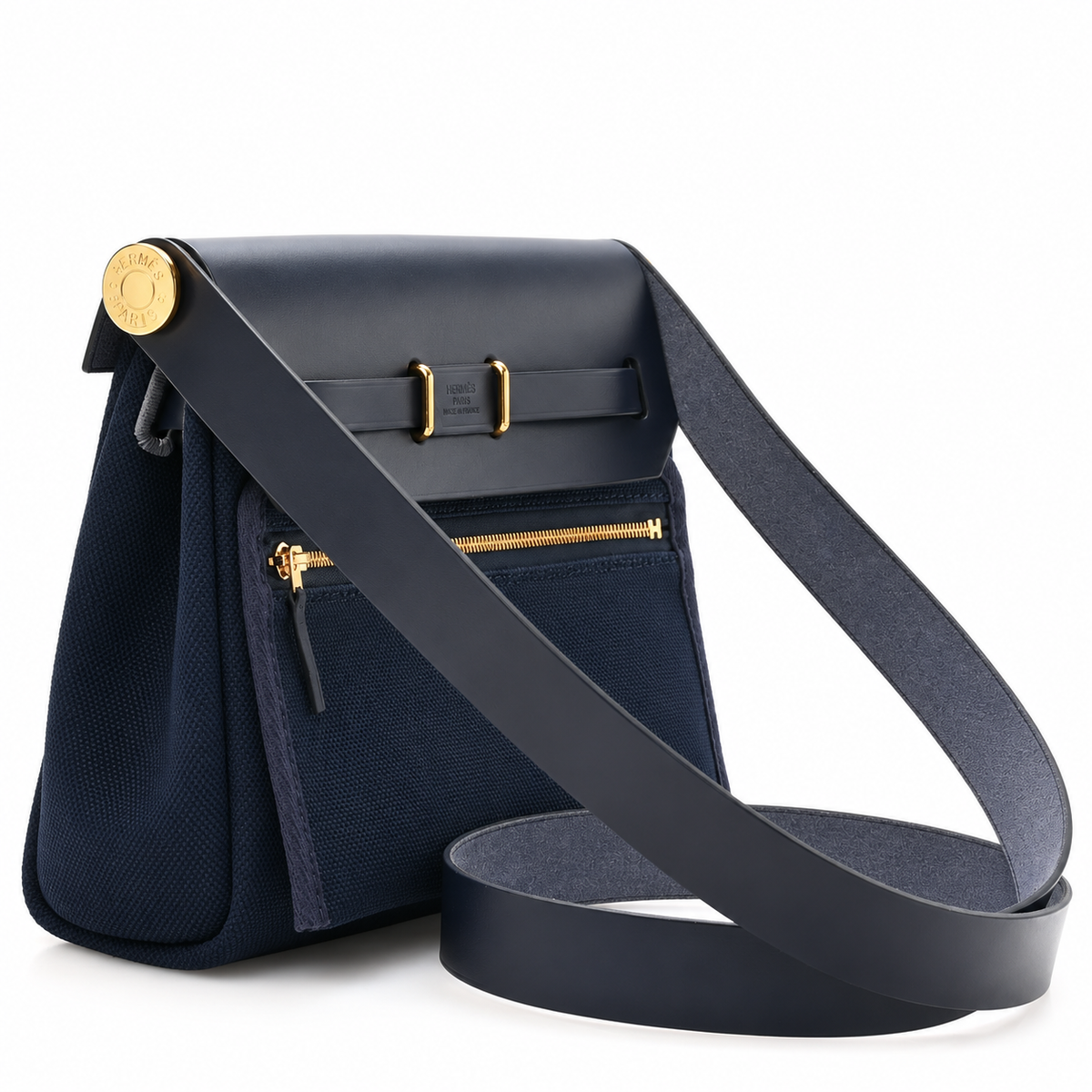 Hermès Herbag Zip 20 Mini Bleu Indigo