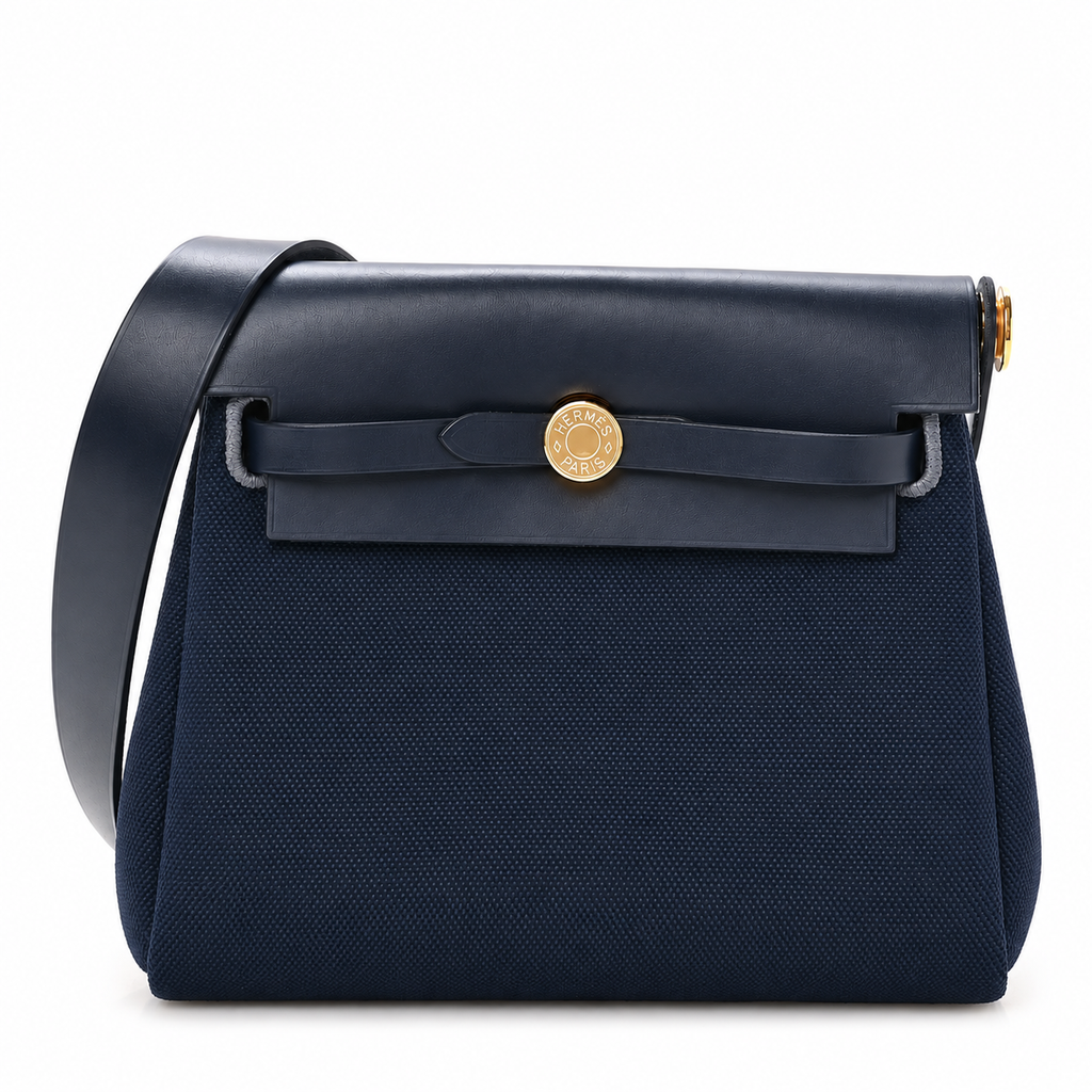 Hermès Herbag Zip 20 Mini Bleu Indigo