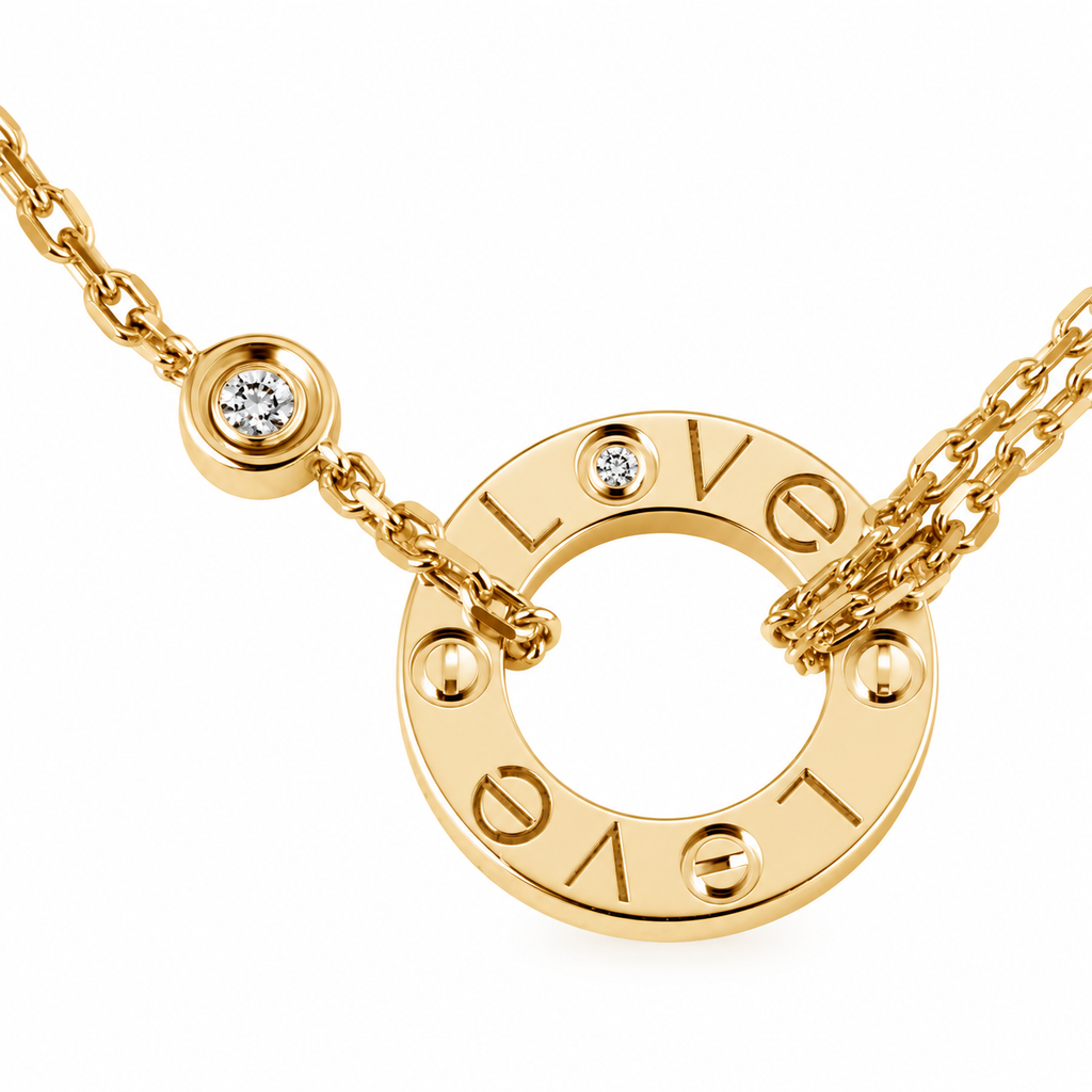 Cartier Love Pendant 2 Diamonds