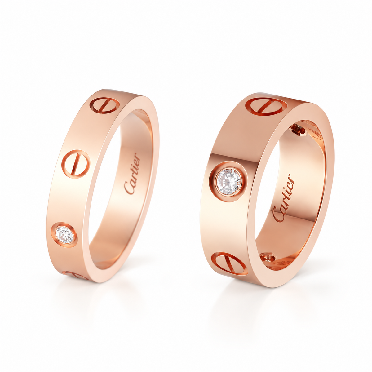 Cartier Love Ring Classic Model- 3 Diamonds