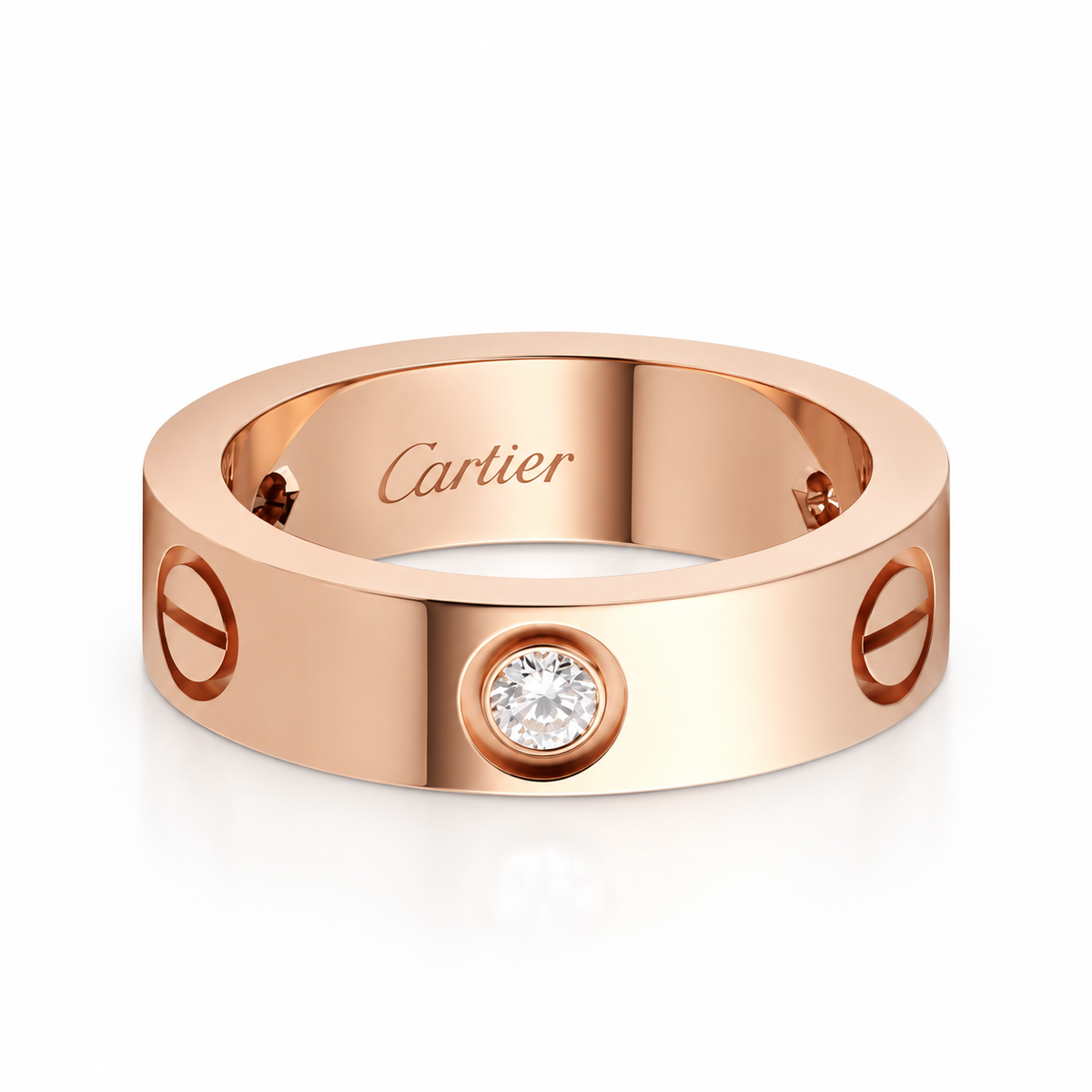 Cartier Love Ring Classic Model- 3 Diamonds